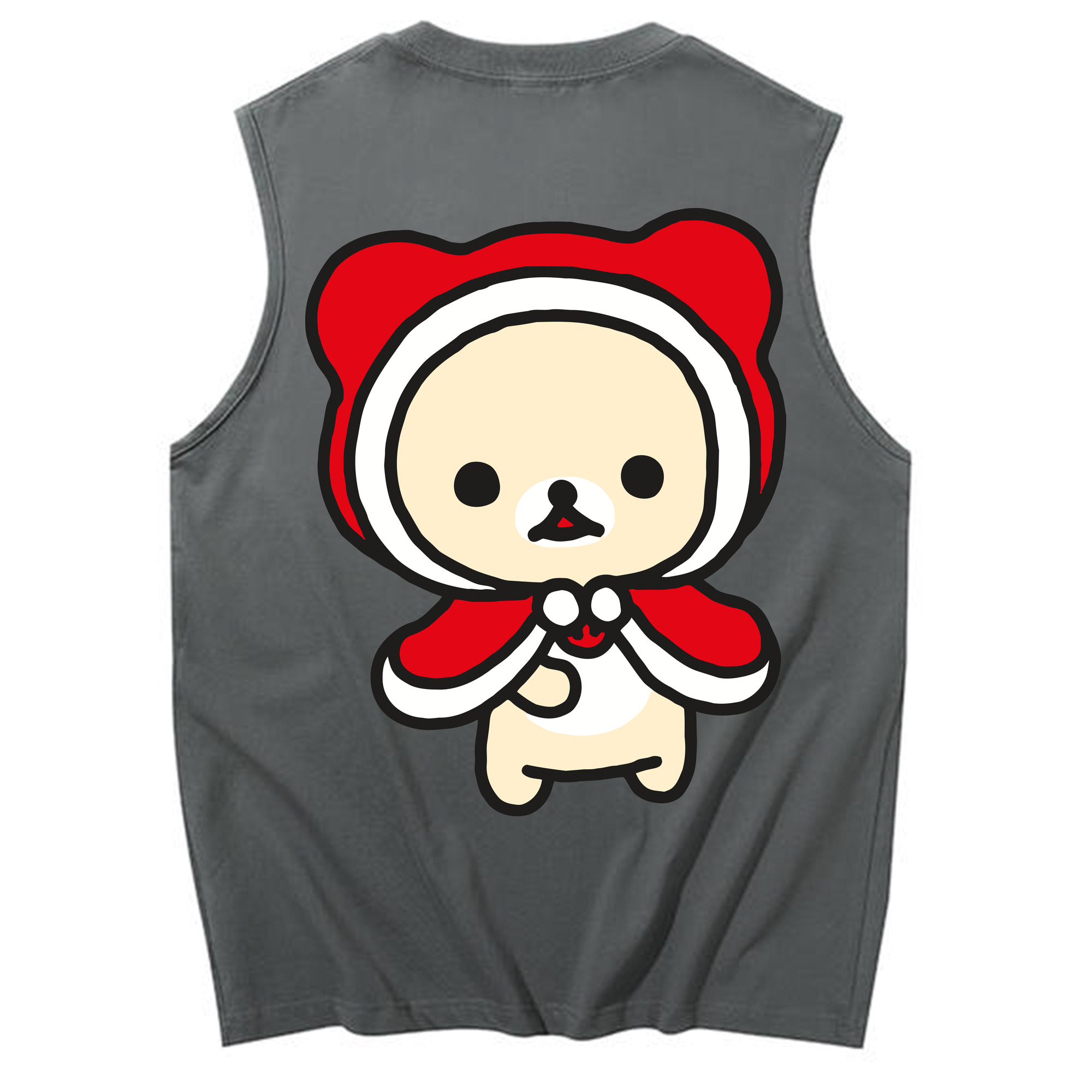 （画像用） リラックマ リラックマ キイロイトリ Rilakkuma Korilakkuma Kiiroitori コットン100％タンクトップ（背面プリント）